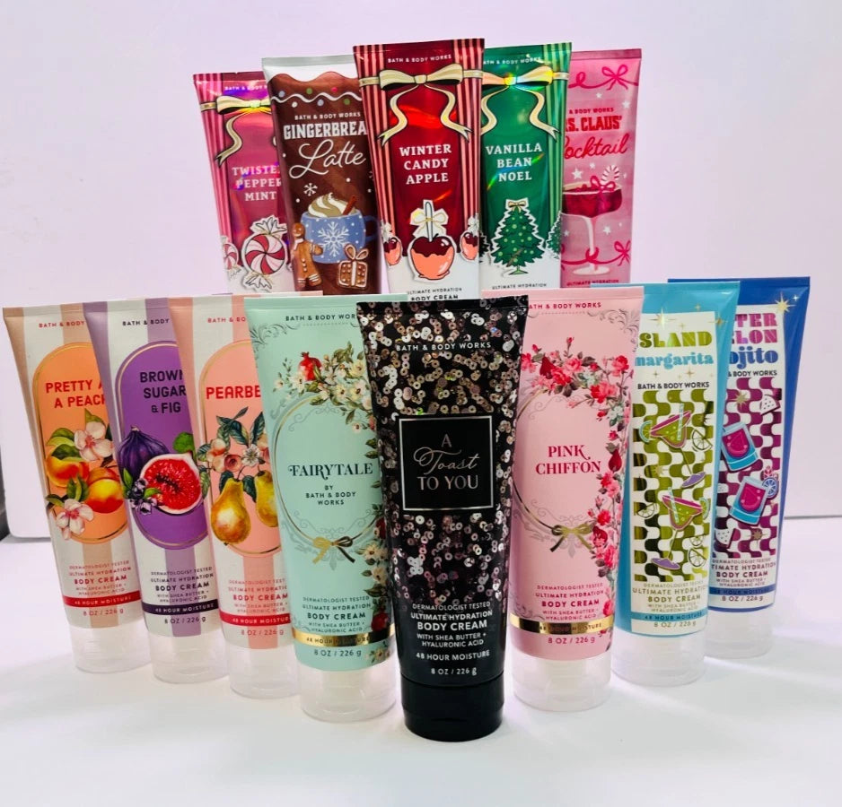Bath and Body Works Body Cream 8 oz Triple Moisture or 24 Hour Ultra Shea Lotion